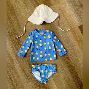 Baby Bathing Suit and Hat